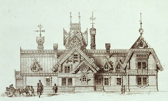 The motives of Russian architecture in 1873-1880, picture 20