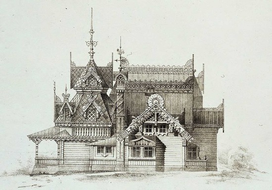 The motives of Russian architecture in 1873-1880, picture 21