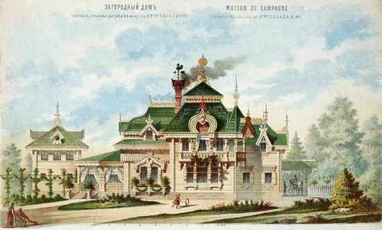 The motives of Russian architecture in 1873-1880, picture 22