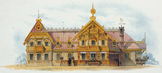 The motives of Russian architecture in 1873-1880, picture 23