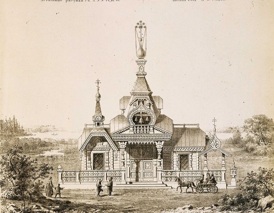 The motives of Russian architecture in 1873-1880, picture 28