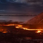 The eruption of the volcano Tolbachik in Kamchatka
