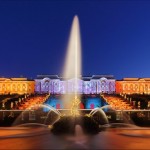 The Festival of Fountains in Peterhof