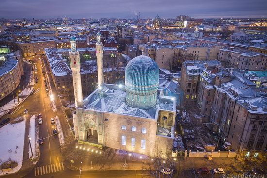 Saint Petersburg at night - the view from above, Russia, photo 11