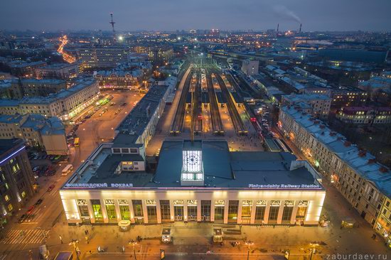 Saint Petersburg at night - the view from above, Russia, photo 13