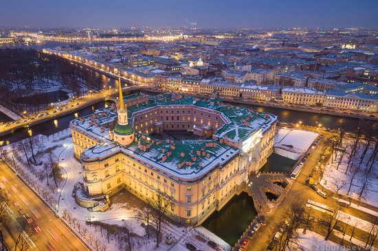 Saint Petersburg at night - the view from above, Russia, photo 17