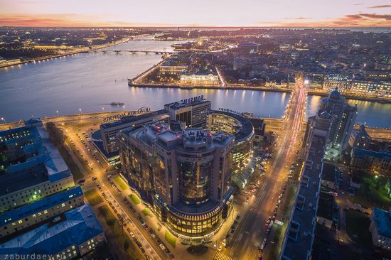 Saint Petersburg at night - the view from above, Russia, photo 3