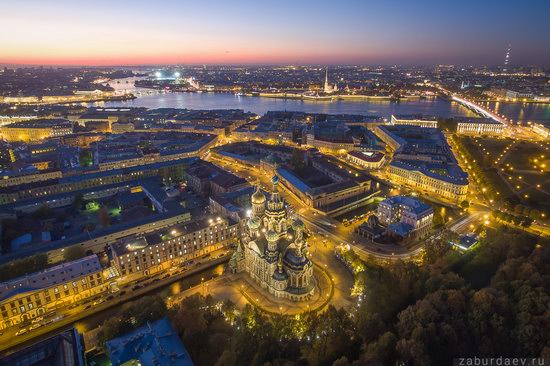 Saint Petersburg at night - the view from above, Russia, photo 5