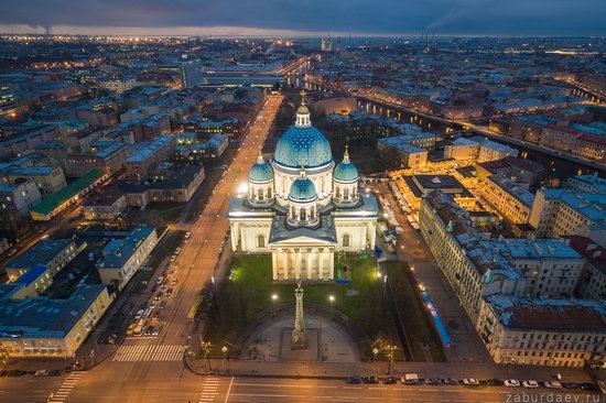 Saint Petersburg at night - the view from above, Russia, photo 8