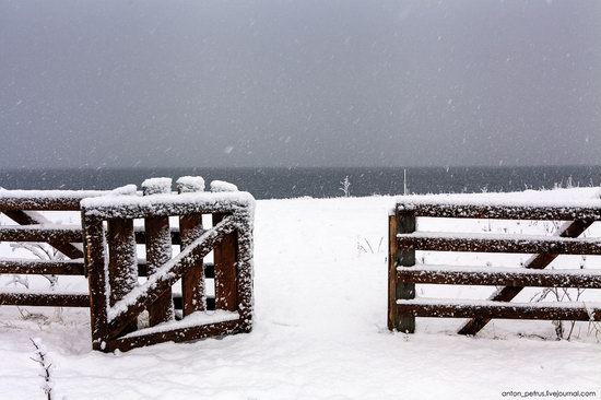 Snowy winter on Lake Teletskoye, Russia, photo 1