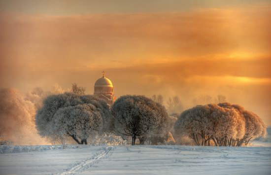 Frosty January on Murinskiy Stream, St. Petersburg, Russia, photo 3