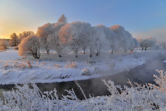 Frosty January on Murinskiy Stream, St. Petersburg, Russia, photo 4