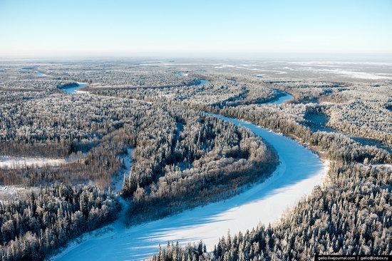 Khanty-Mansi Autonomous Okrug from above, Siberia, Russia, photo 1