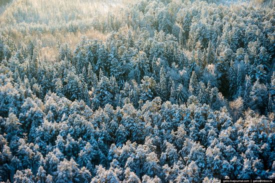 Khanty-Mansi Autonomous Okrug from above, Siberia, Russia, photo 2