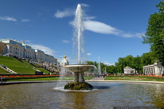 Spring in Peterhof museum, St. Petersburg, Russia, photo 3