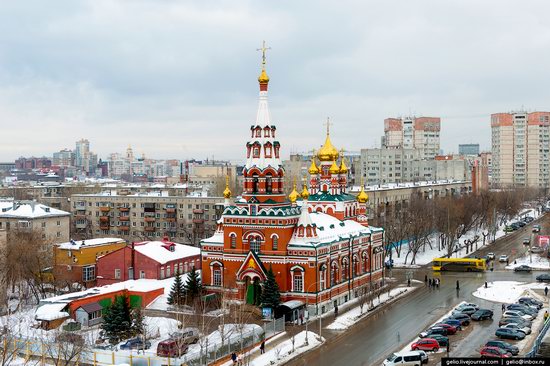 Winter Perm city from above, Russia, photo 12