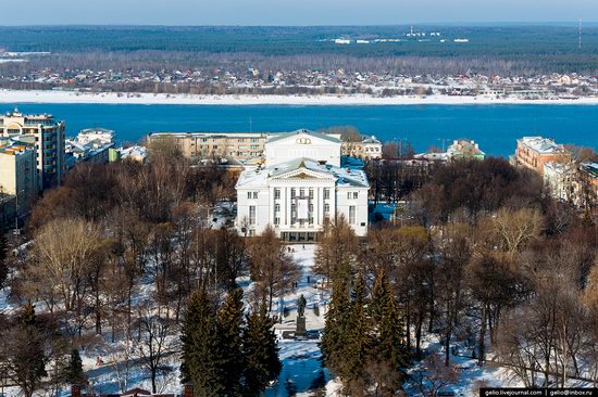 Winter Perm city from above, Russia, photo 14