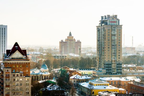 Winter Perm city from above, Russia, photo 16