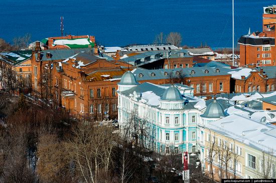 Winter Perm city from above, Russia, photo 19