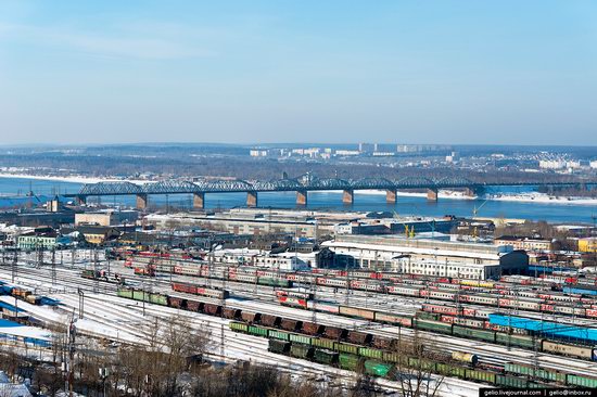 Winter Perm city from above, Russia, photo 20