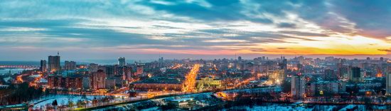 Winter Perm city from above, Russia, photo 26