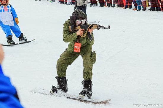 The carnival-parade at the festival GrelkaFest in Sheregesh, Russia, photo 18