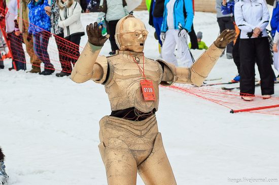 The carnival-parade at the festival GrelkaFest in Sheregesh, Russia, photo 26