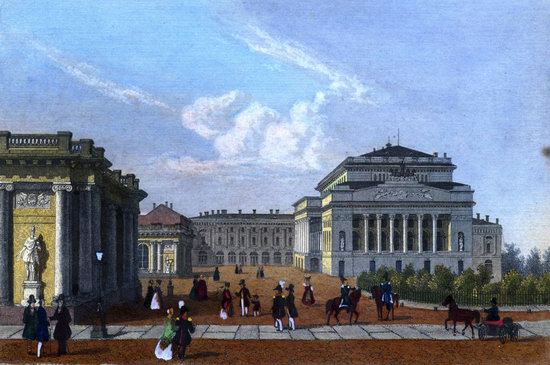 St. Petersburg in the 1850s in Daziaro lithographs, Russia, picture 11