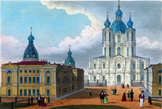 St. Petersburg in the 1850s in Daziaro lithographs, Russia, picture 14