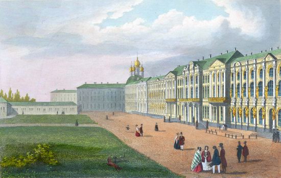 St. Petersburg in the 1850s in Daziaro lithographs, Russia, picture 15