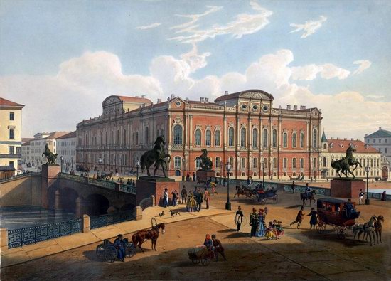 St. Petersburg in the 1850s in Daziaro lithographs, Russia, picture 16