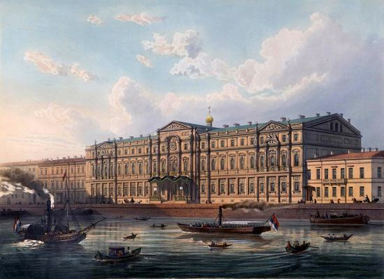 St. Petersburg in the 1850s in Daziaro lithographs, Russia, picture 17