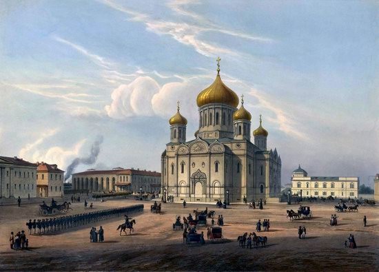 St. Petersburg in the 1850s in Daziaro lithographs, Russia, picture 18