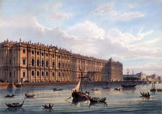 St. Petersburg in the 1850s in Daziaro lithographs, Russia, picture 19