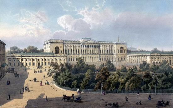 St. Petersburg in the 1850s in Daziaro lithographs, Russia, picture 21