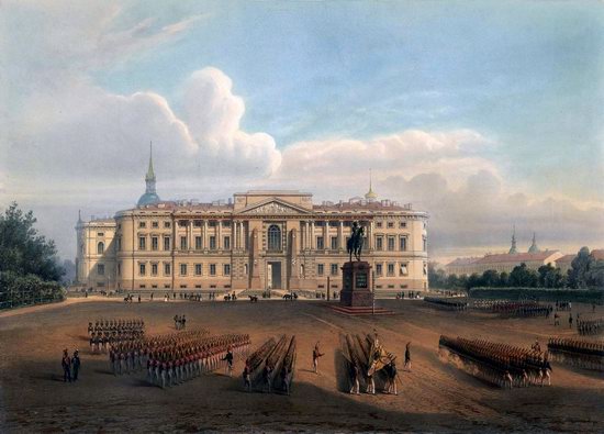 St. Petersburg in the 1850s in Daziaro lithographs, Russia, picture 24