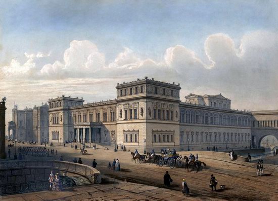 St. Petersburg in the 1850s in Daziaro lithographs, Russia, picture 25