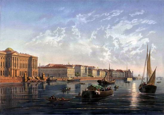 St. Petersburg in the 1850s in Daziaro lithographs, Russia, picture 26