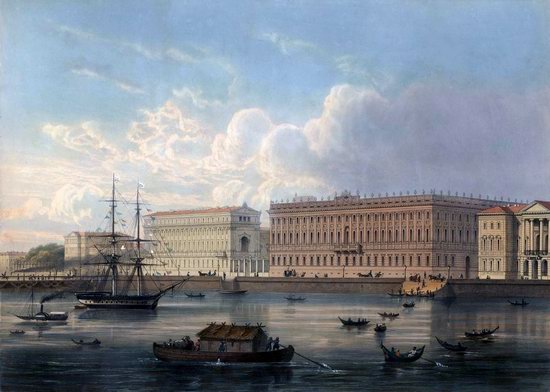 St. Petersburg in the 1850s in Daziaro lithographs, Russia, picture 27