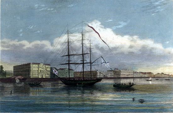 St. Petersburg in the 1850s in Daziaro lithographs, Russia, picture 3