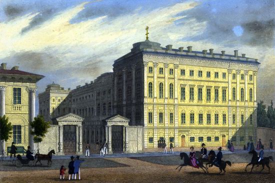 St. Petersburg in the 1850s in Daziaro lithographs, Russia, picture 5