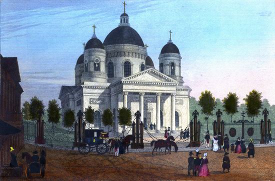 St. Petersburg in the 1850s in Daziaro lithographs, Russia, picture 8