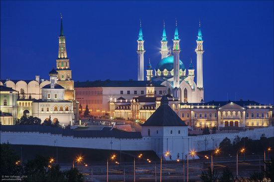 Kazan Kremlin, fireworks on the City Day, Russia, photo 1