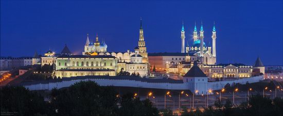 Kazan Kremlin, fireworks on the City Day, Russia, photo 2