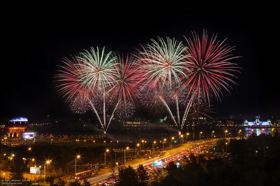 Kazan Kremlin, fireworks on the City Day, Russia, photo 3