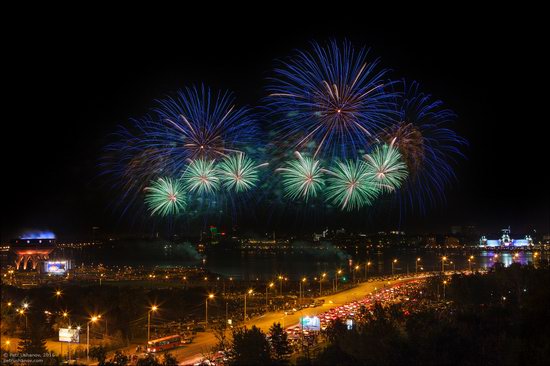 Kazan Kremlin, fireworks on the City Day, Russia, photo 4