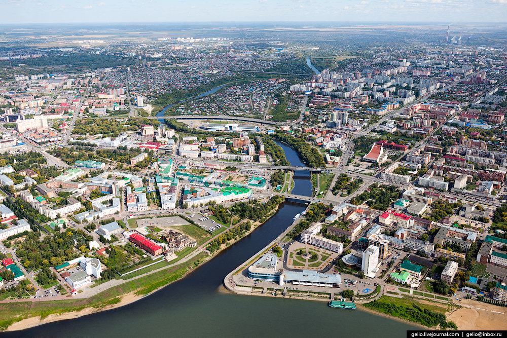 Omsk – the view from above · Russia Travel Blog