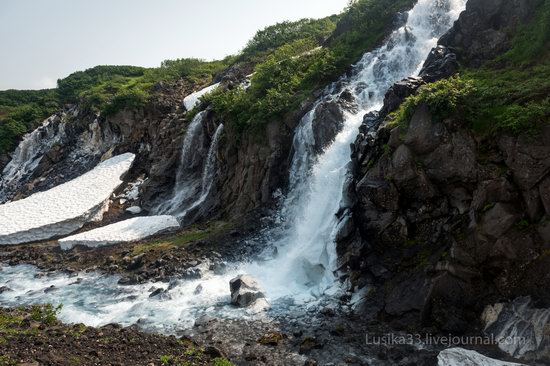 The white waterfalls of the southern Kamchatka, Russia, photo 1