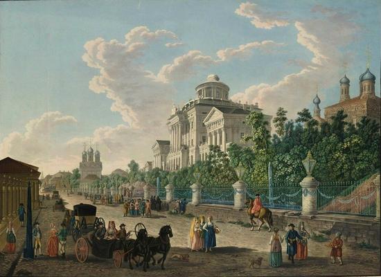 The Pashkov House, Moscow, Russia in the 18th century