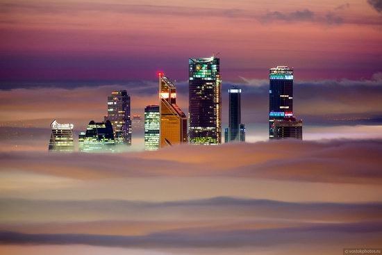 Moscow covered by low clouds, Russia, photo 15